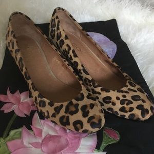 Aldo Ponyhair Leopard Print Pumps size 37.5